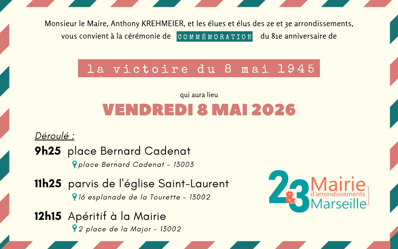 commémoration de la Victoire du 8 mai 1945