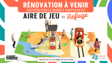 jeux, tobogans, petit train