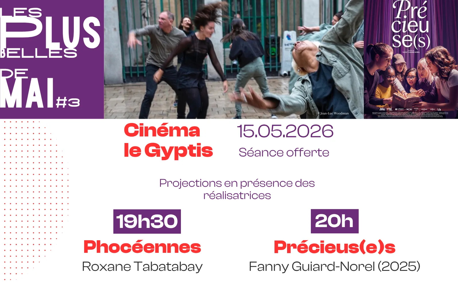 double projection Précieus(e)s et Phocéennes